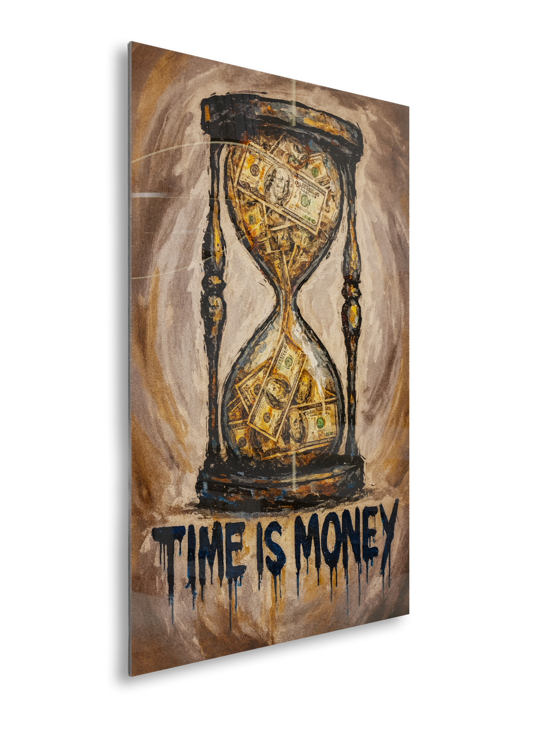 Time Is Money, Hourglass - Acrylic Poster